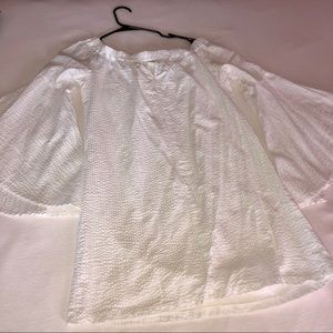 White Dress w/ Flare Sleeves